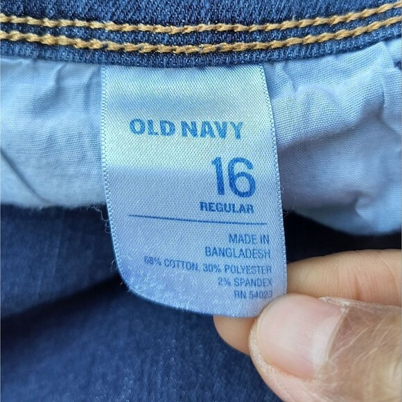 Old Navy Regular Fit Slightly Flared Denim Jeans Size 16 - Picture 6 of 7